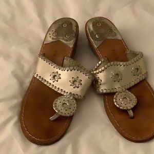 Jack Rogers sandals 8 Med Gold